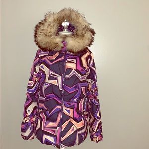 Emilio Pucci Down Coat with Fur Hood
